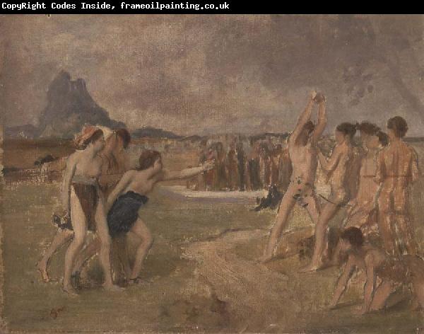 Edgar Degas Study for Young Spartans Exercising